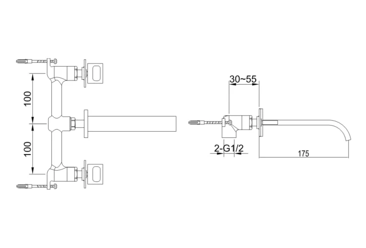 Nexen-s Kohlman bateria umywalkowa chrom - SQW190U