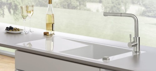 Timeline 60 Flat Clasicline V&B zlewozmywak ceramiczny na równi z blatem 475x965 