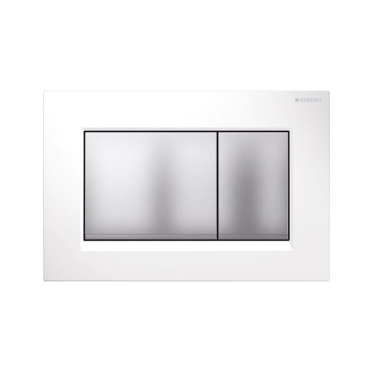 Sigma30 Geberit przycisk spłukujący biały/chrom matowy/chrom matowy - 115.883.KL.1