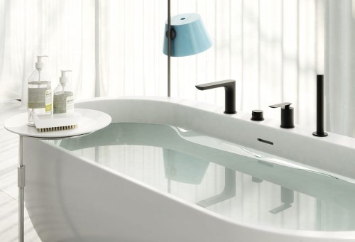 Experience Kohlman bateria wannowa 4 otworowa czarny mat - QB244EB