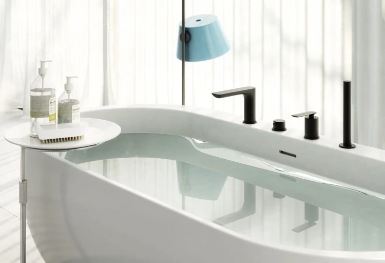 Experience Kohlman bateria wannowa 4 otworowa czarny mat - QB244EB