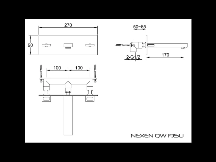 Nexen Kohlman bateria umywalkowa chrom – QW195U
