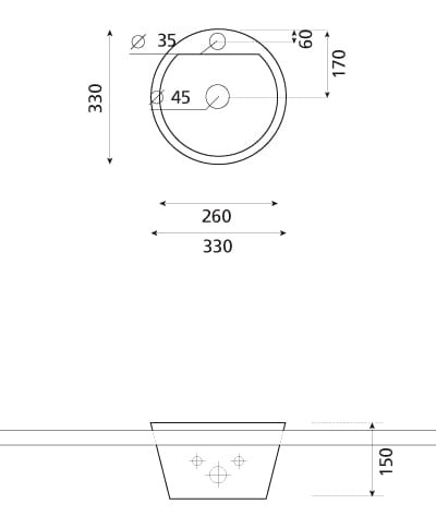 Dublin Bathco umywalka blatowa - 0067