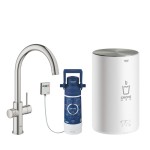 Red Duo Grohe bateria kuchenna z boilerem 4 litry supersteel - 30083 DC1