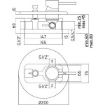 Stick Paffoni Bateria natryskowa podtynkowa z przełącznikiem chrom - SK015CR