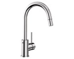 Mida-S Blanco bateria kuchenna z wyciągana wylewka chrom - 521454