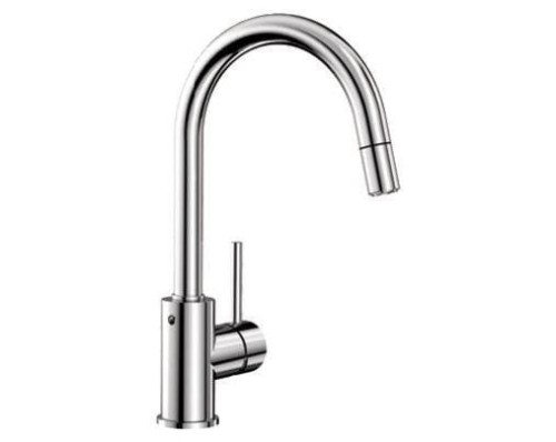 Mida-S Blanco bateria kuchenna z wyciągana wylewka chrom - 521454