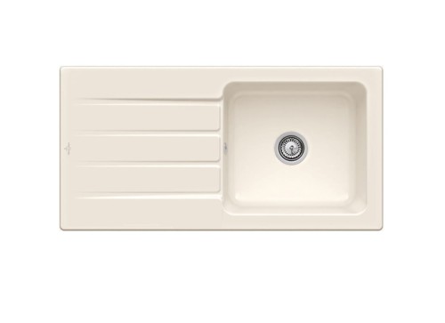 Architectura 60 Classicline V&B zlewozmywak ceramiczny 510x1000 korek manualny creme (połysk) - 336001KR