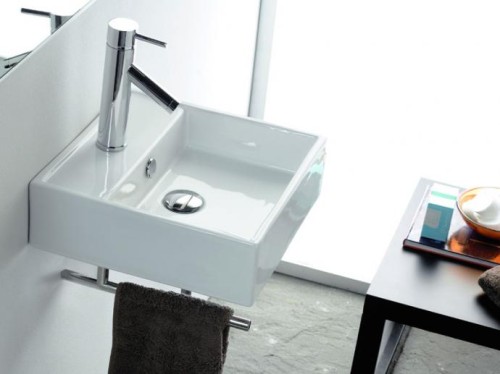 Bathco Gomera umywalka nablatowa 39x39x11 - 0017D