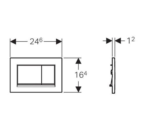 Sigma30 Geberit przycisk spłukujący biały/chrom błyszczący/biały  - 115.883.KJ.1