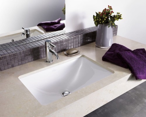 Loop&Friends V&B Umywalka podblatowa bez przelewu 615 x 390 mm white alpin Ceramicplus – 6163 21 R1