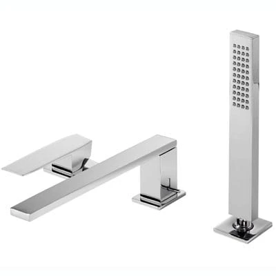 Slim-Tres Bateria wannowa trzyotworowa wylewka 220mm chrom - 20216101