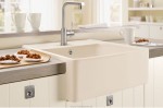 Zlew ceramiczny farmerski Villeroy&Boch creme (połysk) beżowy 632061KR
