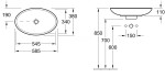 Loop&Friends V&B umywalka 585x380 mm z przelewem white alpin ceramicplus - 5151 00 R1