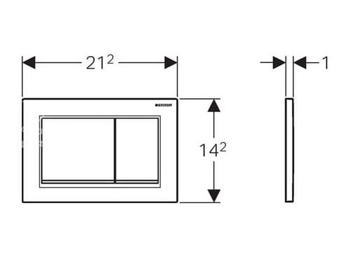 Omega30 Geberit przycisk uruchamiający czarny/chrom błyszczący - 115080KM1