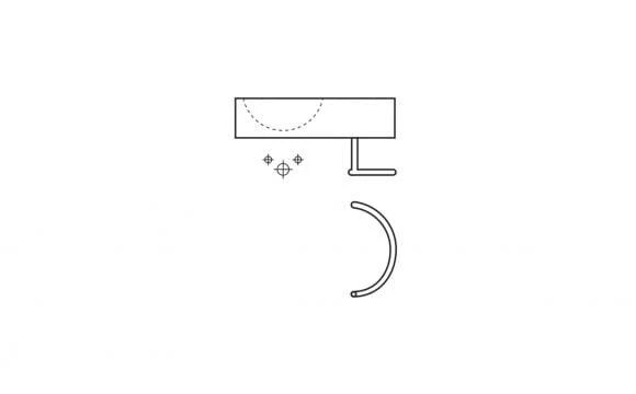 Fuengirola Bathco reling do umywalki - 0065BT