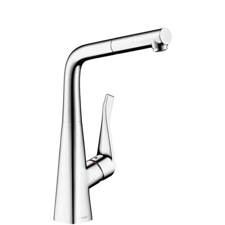 Metris Hansgrohe jednouchwytowa bateria kuchenna z wyciąganą wylewką DN15 chrom - 14821000