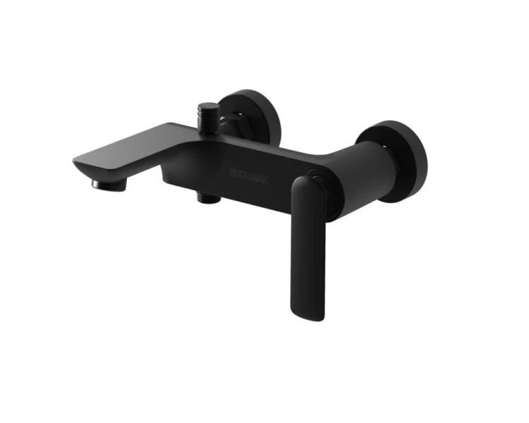 Experience Kohlman bateria wannowa ścienna czarny mat - QW110EB