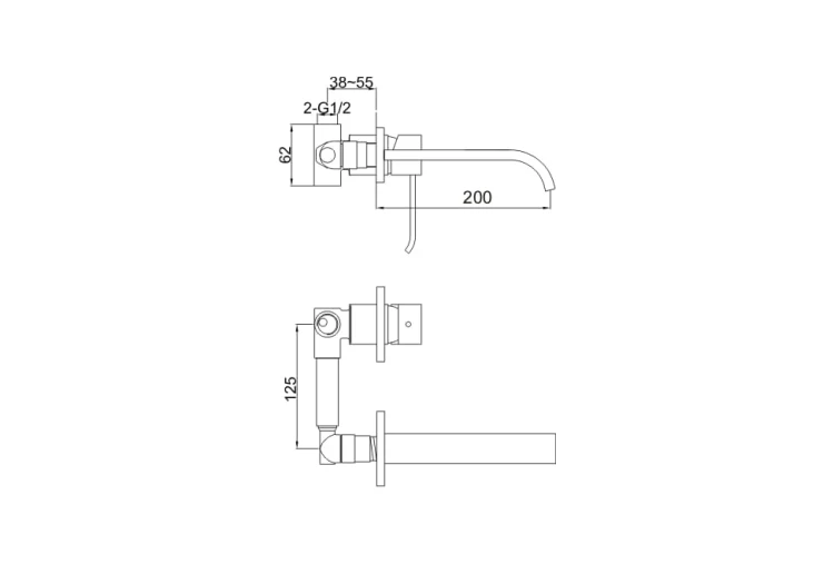 Axis Kohlman bateria umywalkowa podtynkowa chrom - QW180N