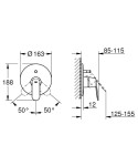 Eurosmart Cosmopolitan Grohe bateria wannowo-prysznicowa podtynkowa chrom - 19382000