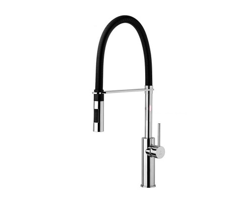 Lamia Hansloren bateria zlewozmywakowa sprężyna chrom/czarna - LABS-0001