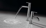 Study-Tres bateria umywalkowa 174 dźwignia z korkiem automatycznym chrom - 26290301D