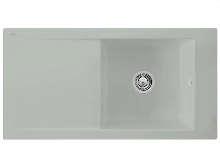 Timeline 60 Flat Clasicline V&B zlewozmywak ceramiczny na równi z blatem 475x965 korek manualny fossil (mat) - 67901FKD