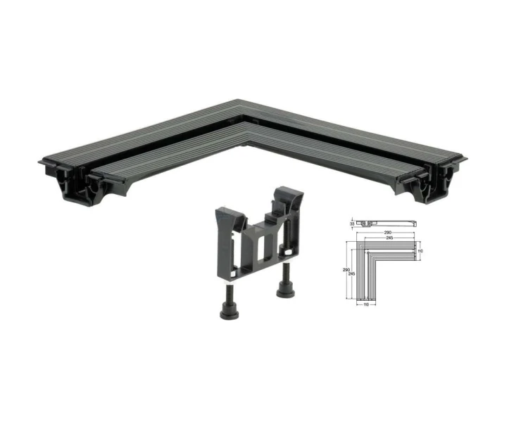 Viega Advantix Vario łącznik 90° odpływów liniowych - 708924