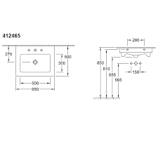 Venticello V&B umywalka 650x500 mm CeramicPlus - 4124 65 R1