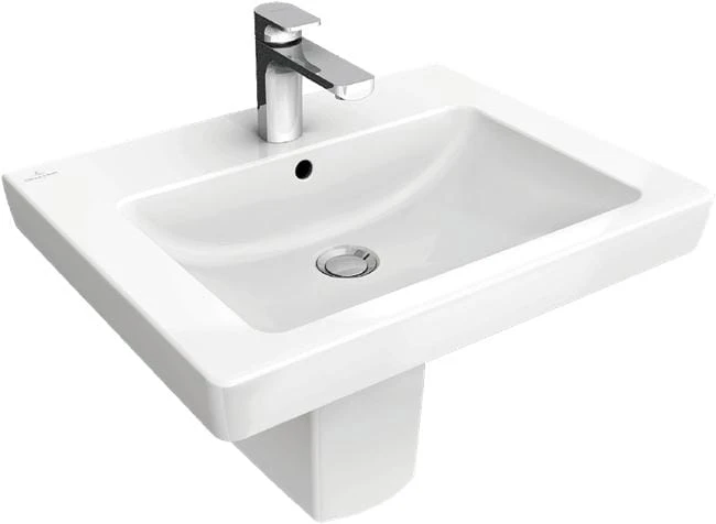 Subway 2.0 V&B umywalka 650x470mm z przelewem white alpin ceramicplus - 7113 65 R1