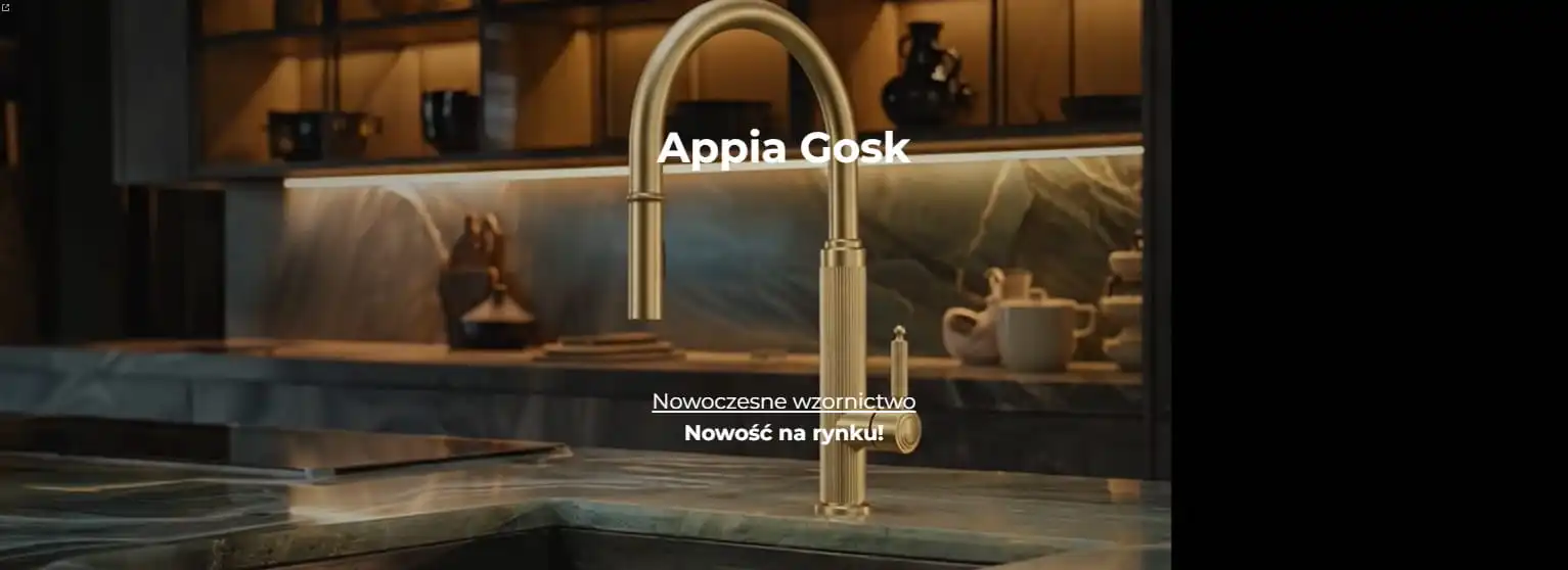 Appia Gosk batria zlewozmywakowa ryflowana