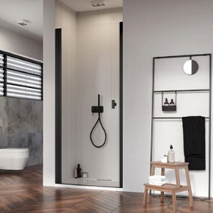 Drzwi prysznicowe do wnęki Radaway Nes czarne
