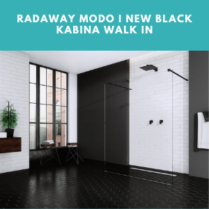 Kabina walk in Radaway Modo New Black