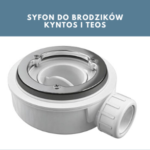 Niski syfon Radaway do serii Kyntos i Teos.