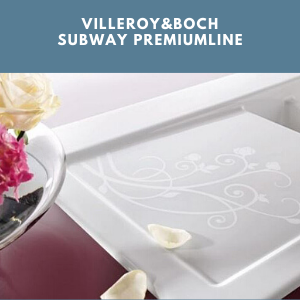 Zlew retro z dekorem - Villeroy&Boch Subway Premiumline