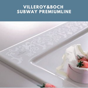 Zlew retro z dekorem - Villeroy&Boch Subway Premiumline