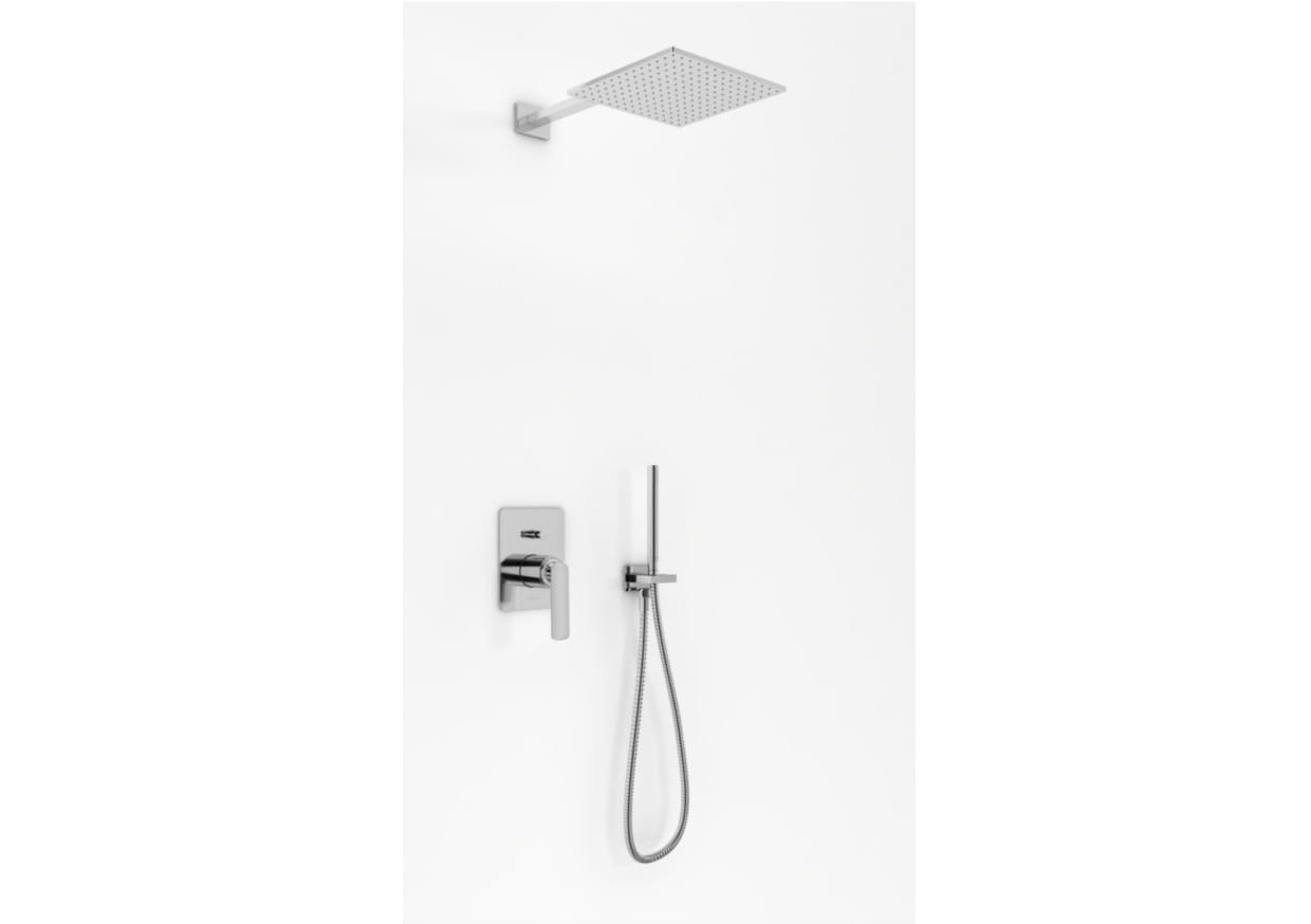 Experience Kohlman zestaw prysznicowy z deszczownią 40 cm chrom - QW210EQ40