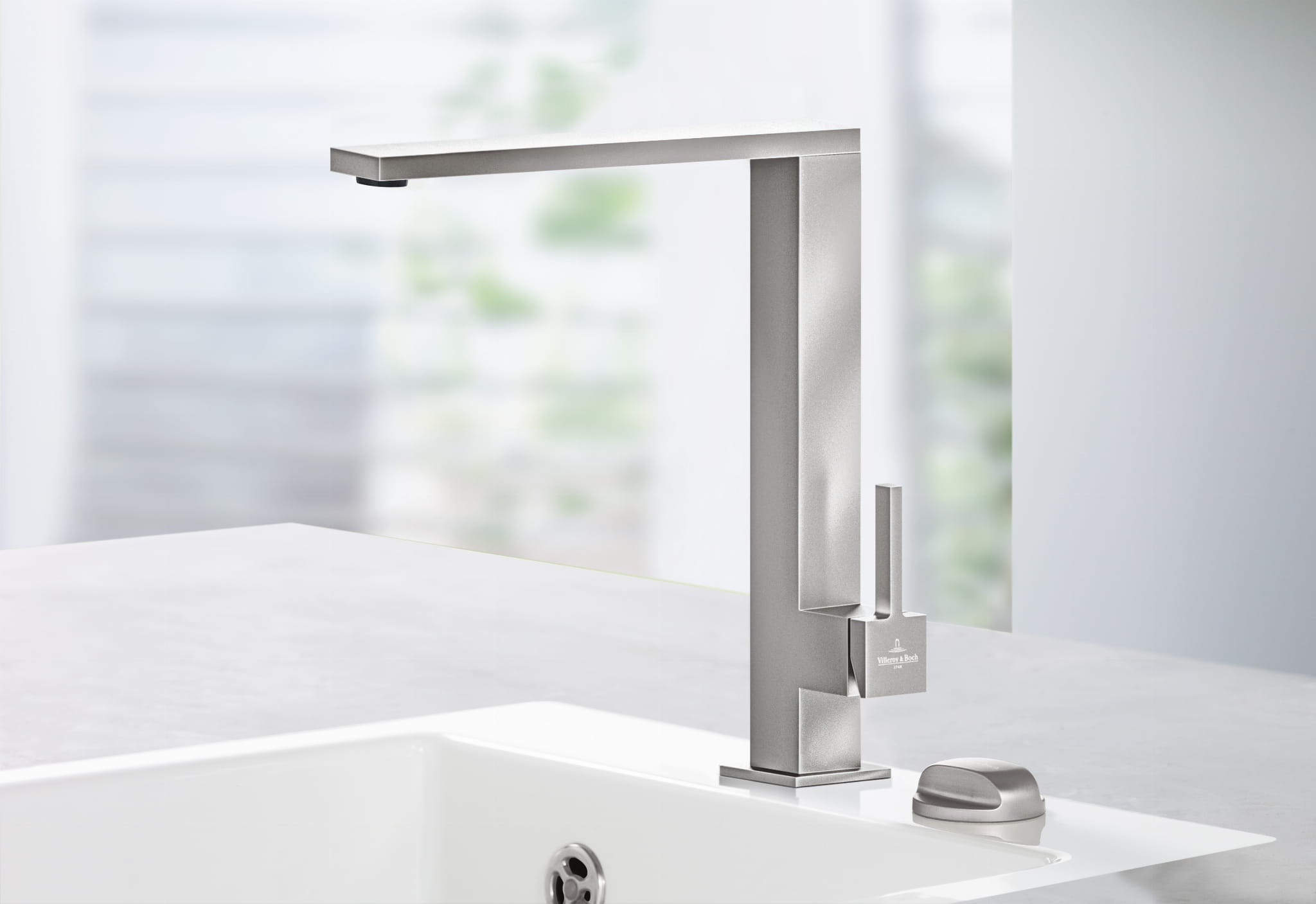 Finera Square bateria zlewozmywakowa stal nierdzewna - 927100LC