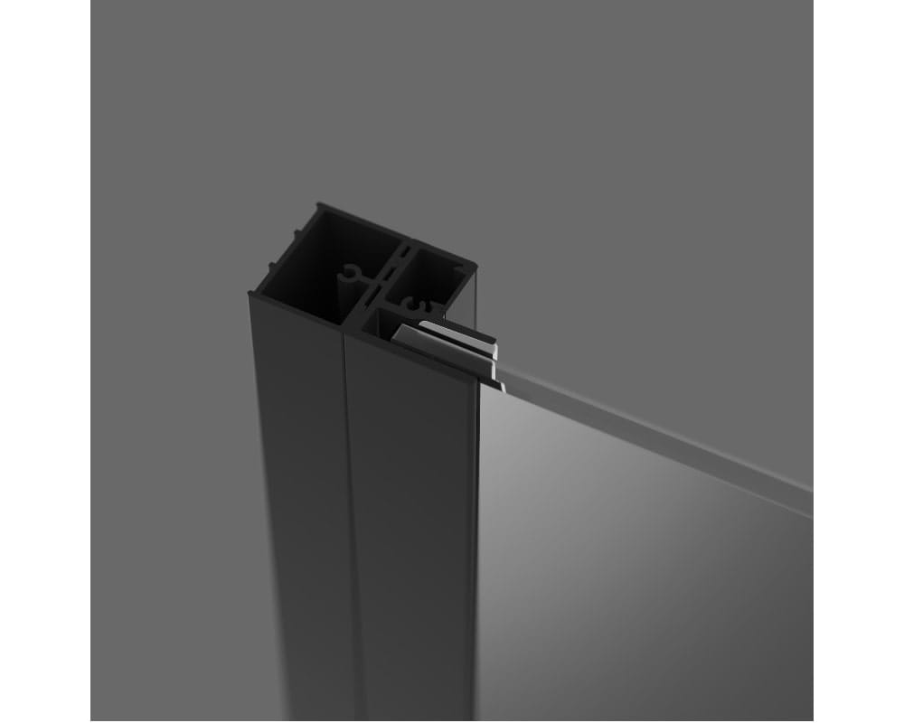 Profil poszerzający +20mm do Nes KDD I, KDD-B Radaway czarny - P01-276200054