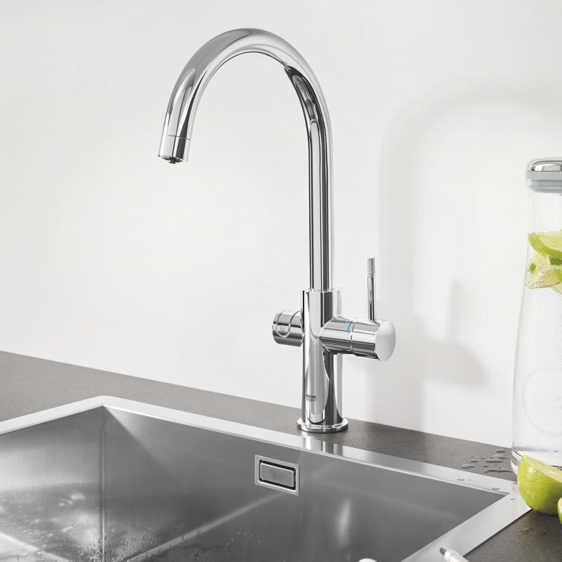 Grohe Blue® Professional Chilled and Sparkling bateria kuchenna dwufunkcyjna z filtrem chrom - 31323 002