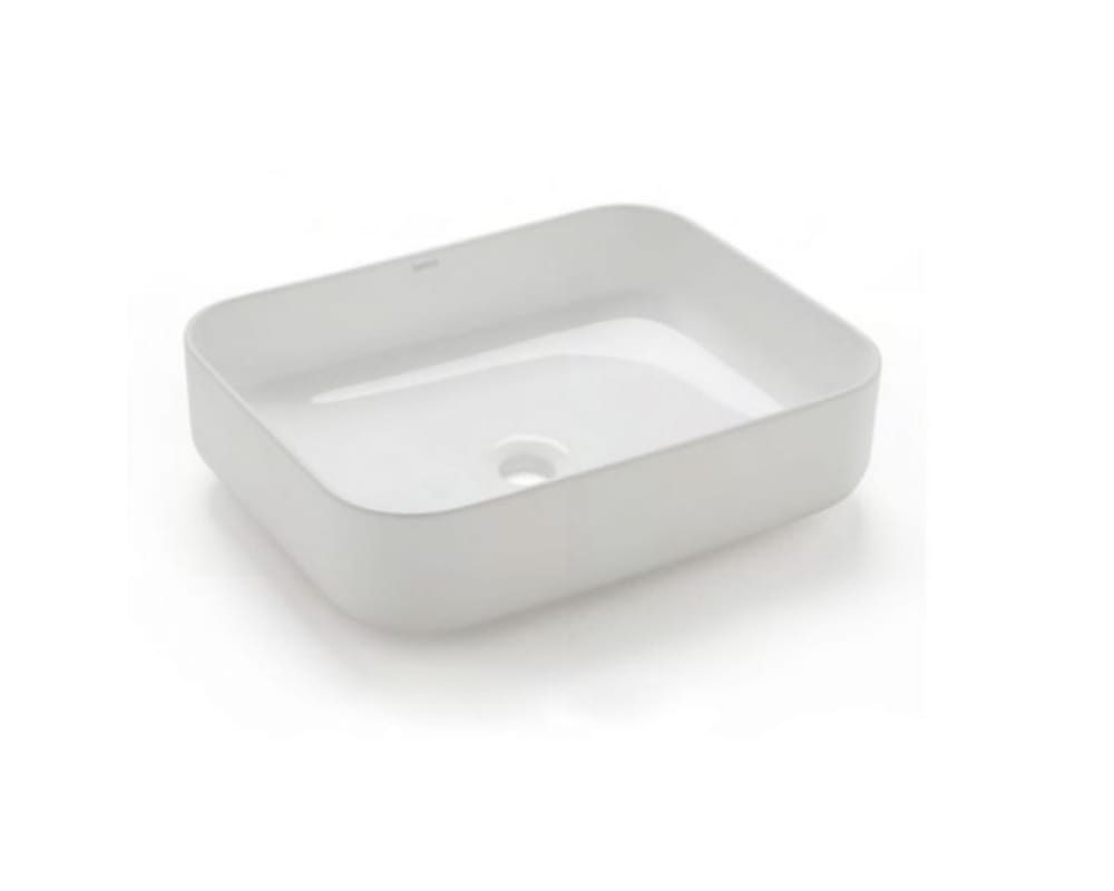 Dinan rectangular Bathco umywalka nablatowa 500 x 390 biała - 4113