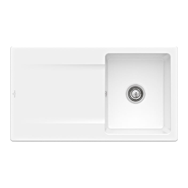 Siluet 45 V&B TitanCeram zlewozmywak ceramiczny KM white alpin 333401R1