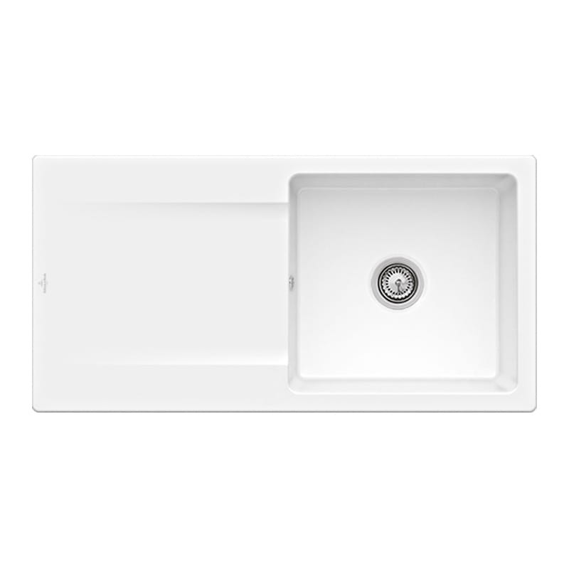 Siluet 60 V&B TitanCeram zlewozmywak ceramiczny KM 510x1000 white alpin - 333601R1