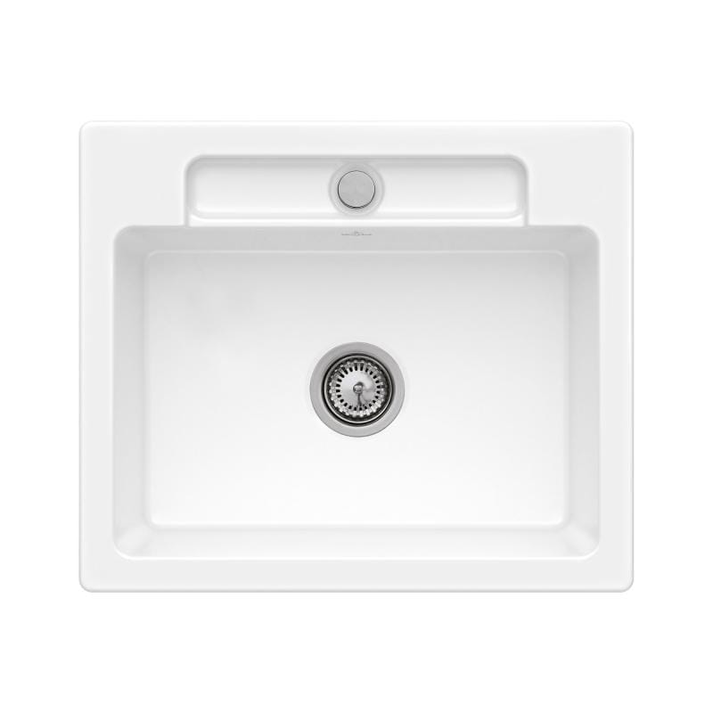Siluet 60 S V&B TitanCeram zlewozmywak ceramiczny KM 510x600 snow white - 334601KG