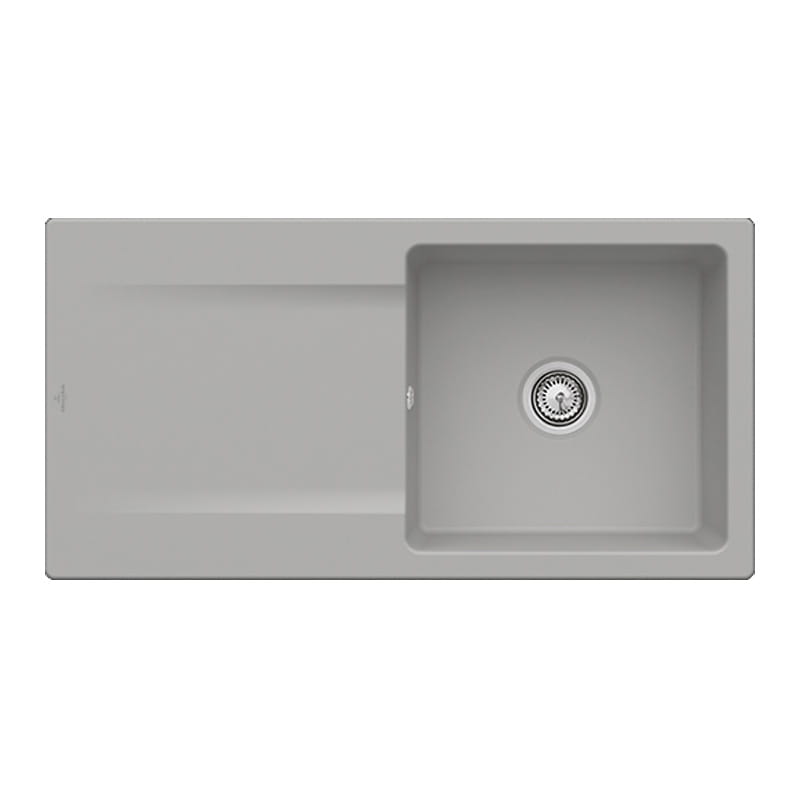 Siluet 60 Villeroy&Boch TitanCeram zlewozmywak ceramiczny stone white biały matowy 333601KD