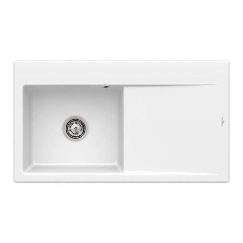 Subway Style 50 Premiumine V&B zlew ceramiczny 510x900 KM lewy snow white (połysk) – 3352 01 KG