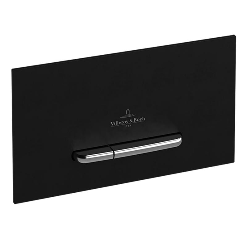 ViConnect M300 Villeroy & Boch przycisk spłukujący do WC szkło czarne połysk - 922160RB
