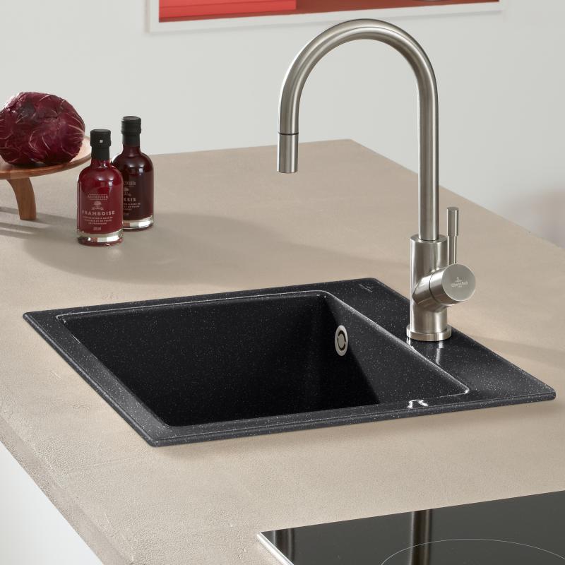 Subway 50 S Villeroy&Boch zlewozmywak ceramiczny chromit (połysk) 331501J0