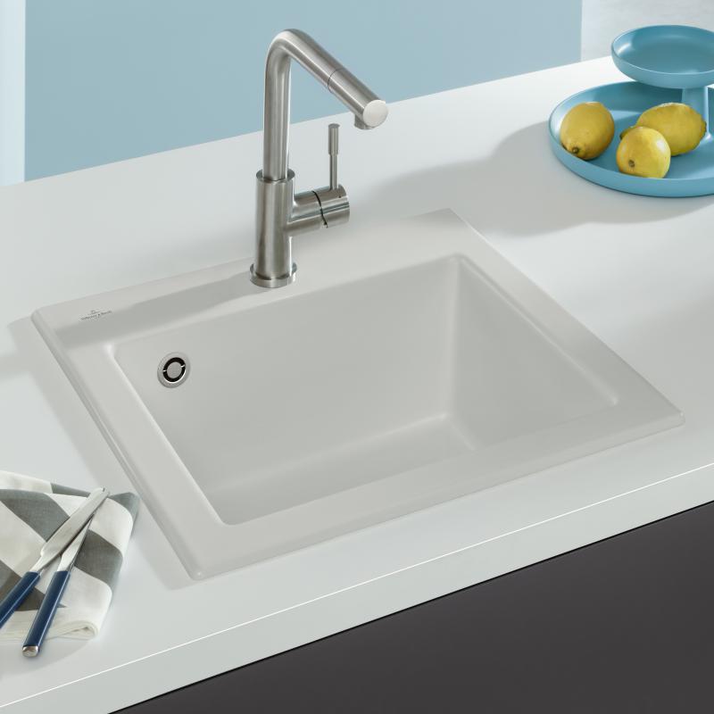 Subway 50 S Villeroy&Boch zlewozmywak ceramiczny steam 331501SM