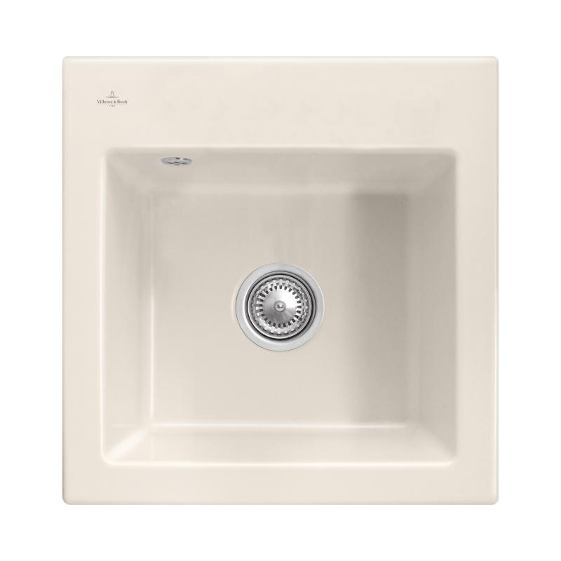Subway 50 S Villeroy&Boch zlewozmywak ceramiczny cream (połysk) 331501KR